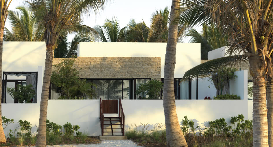 Outdoor Terrace of One Bedroom Lagoon View Villa at Anantara Oman