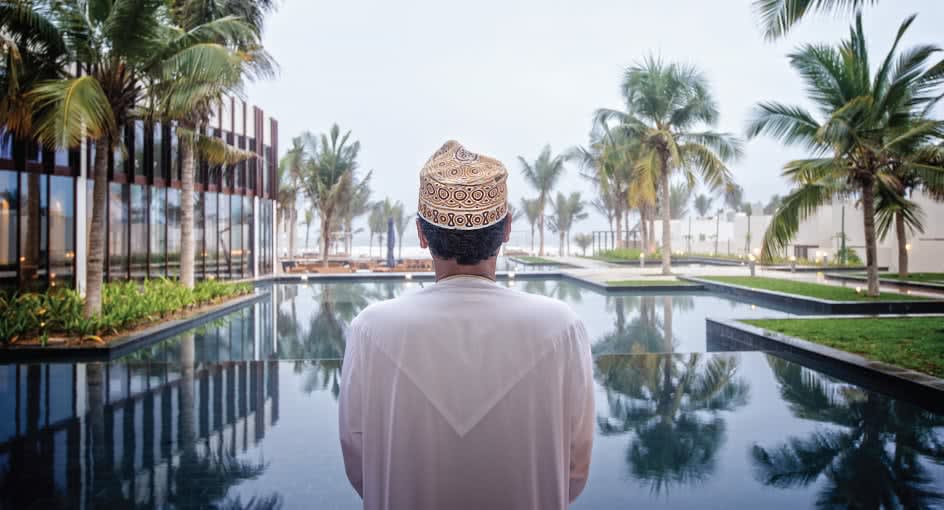 Oman Resident Overlooking the Pool at Al Baleed Resort Salalah