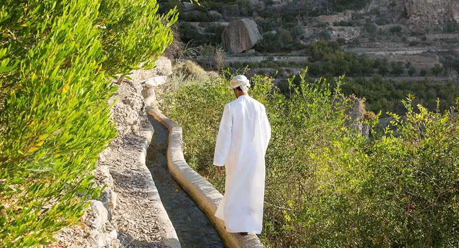 Village Culture Walk Path in Nizwa Oman