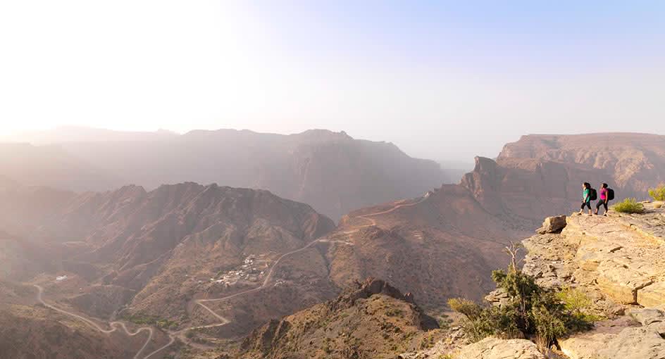 Mountain Hiking Experience in Oman During Sunrise