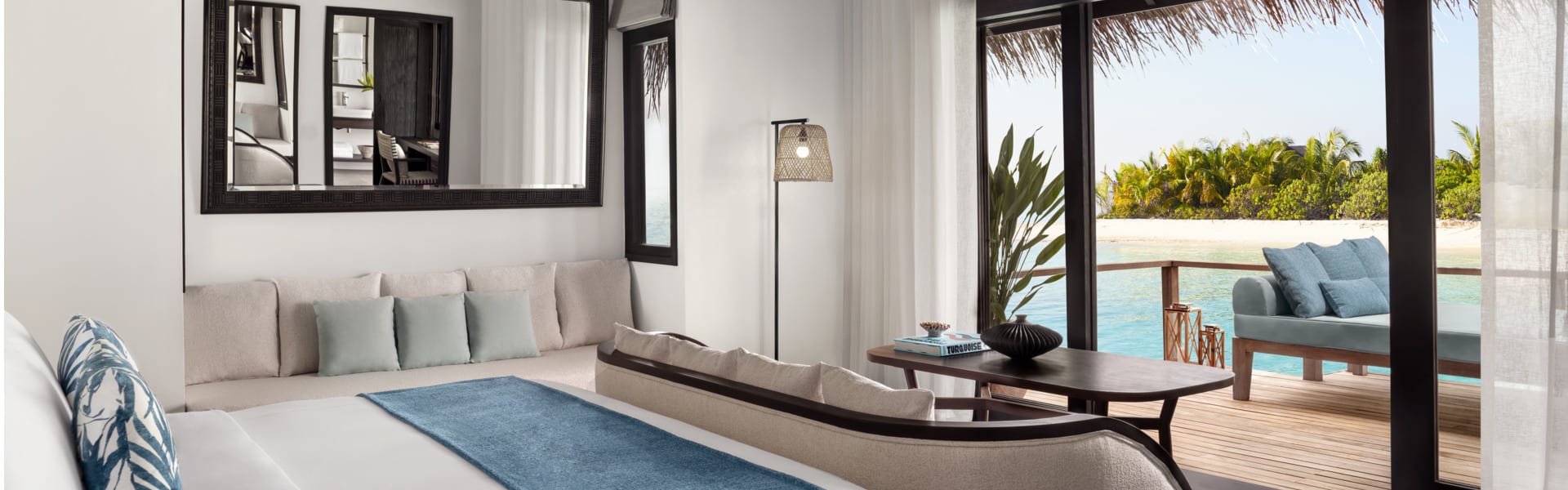 Deluxe Over Water Villa Bedroom - Anantara Veli Maldives Resort