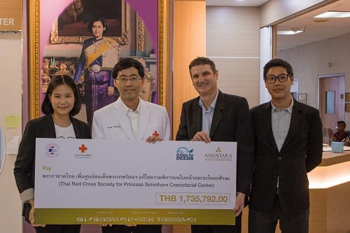 Anantara Donates Over THB 1.7 Million to the Princess Sirindhorn Craniofacial Center