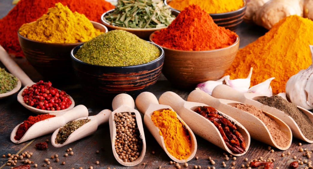 Wide range of Spices at Spice Spoons Restaurant