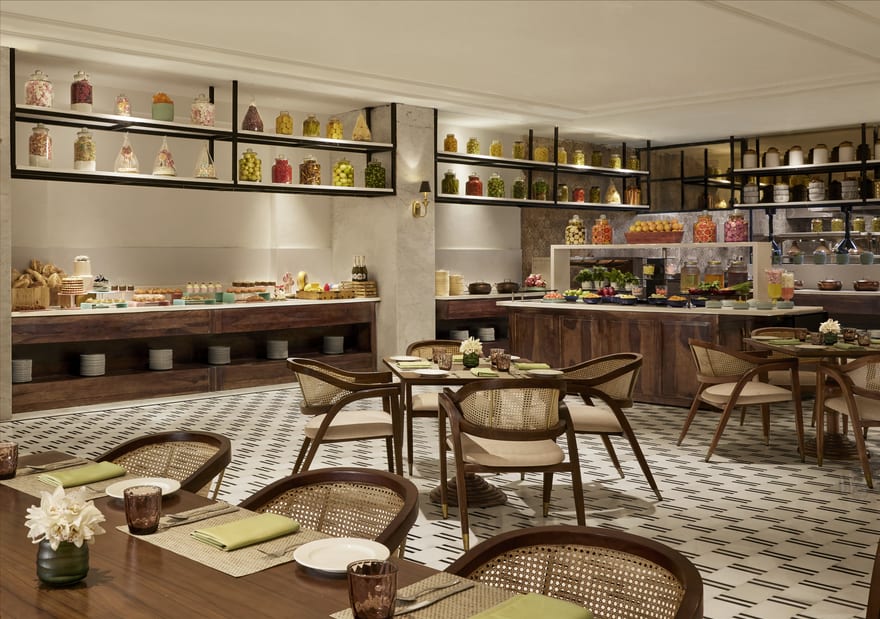 Amrit Mahal Restaurant Seating near Pool Side