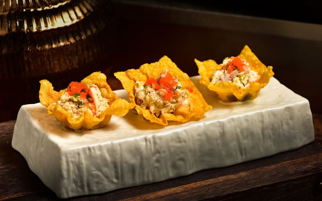 crab tostada