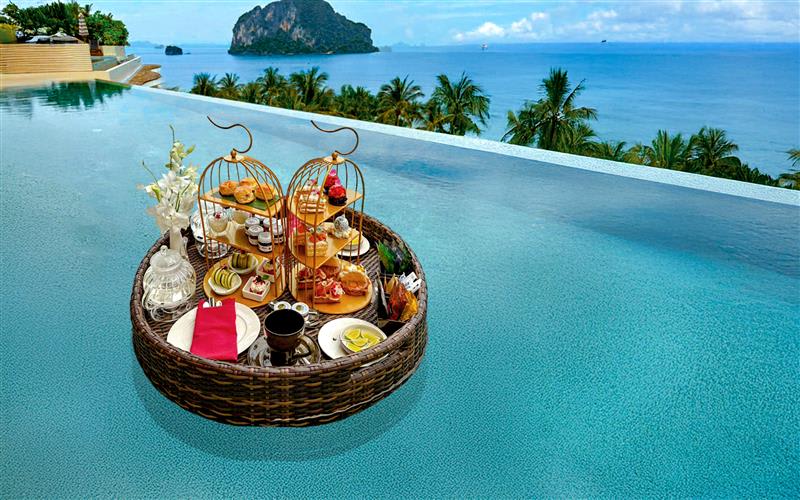 floating afternoon tea