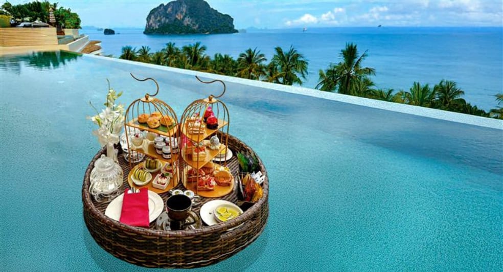 floating afternoon tea