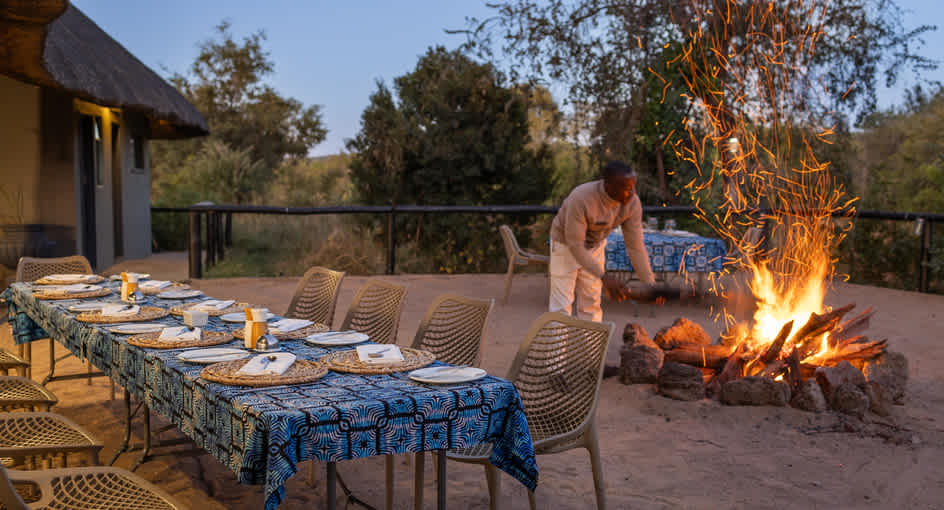 Bush Boma Dining at Anantara Stanley & Livingstone Victoria Falls Hotel