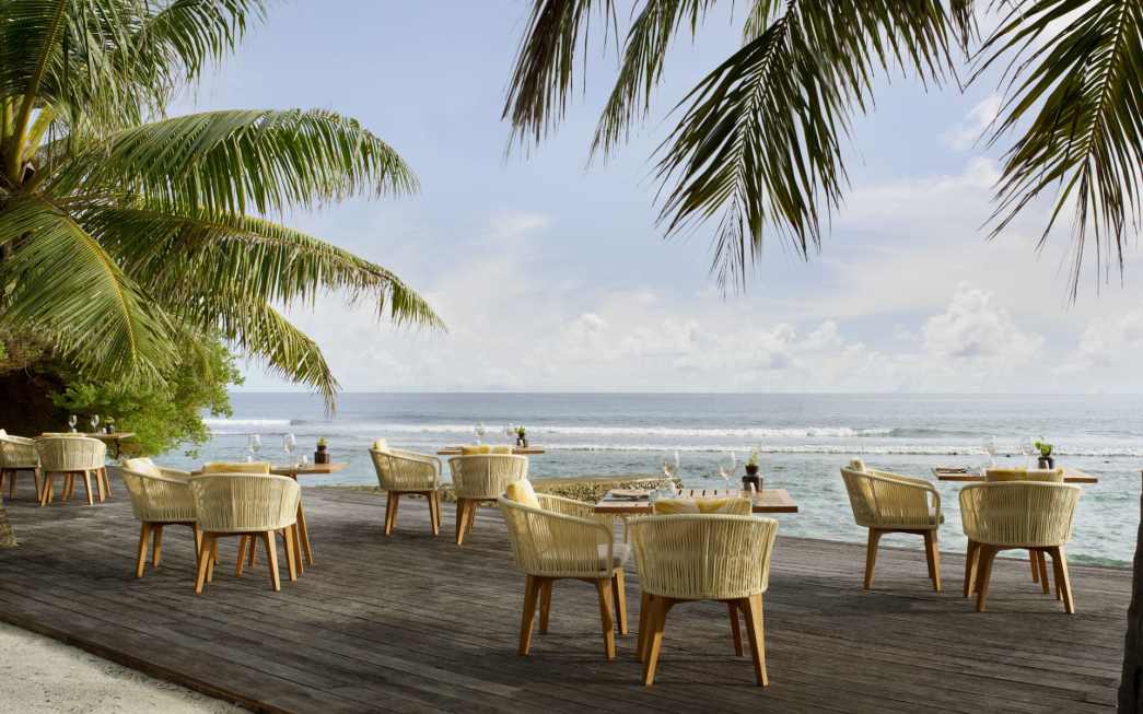 Cumin restaurant deck at Anantara Veli Maldives Resort