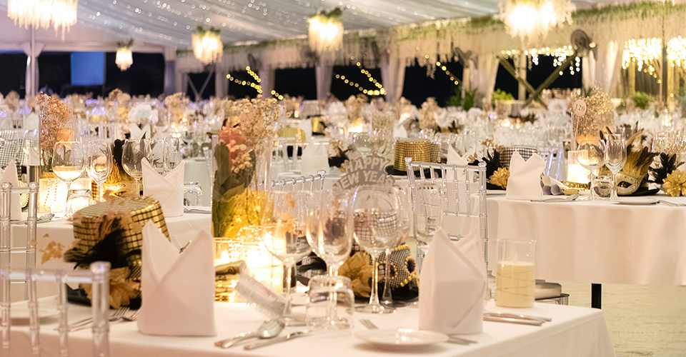 Festive gala dinner in the Maldives at Anantara Veli Maldives Resort