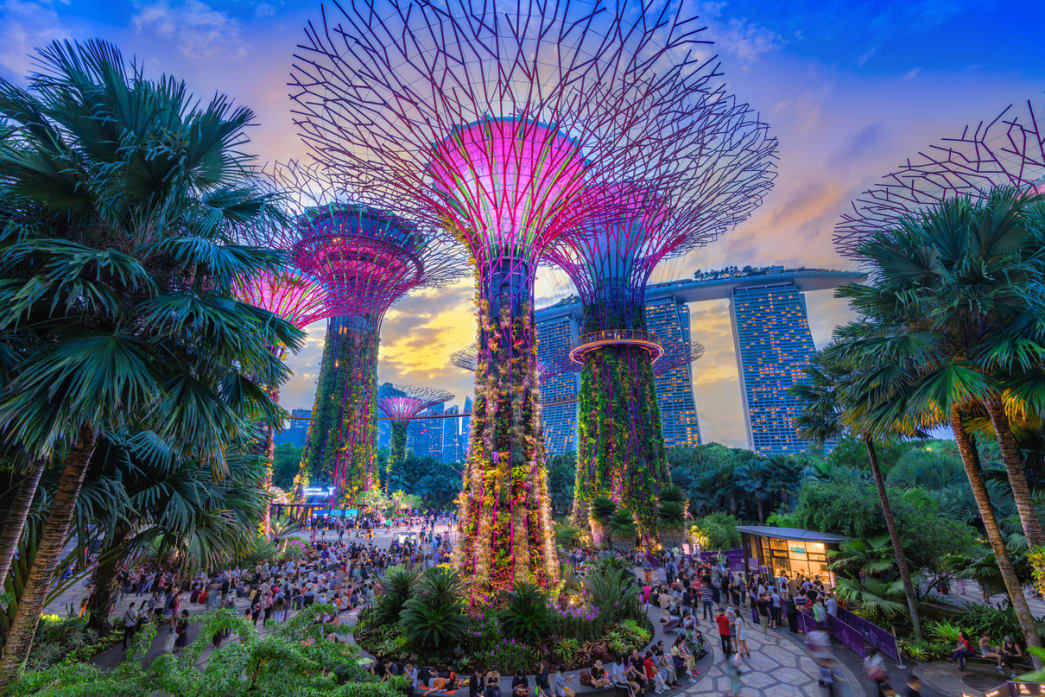 Gardens by the Bay as a jet setting destination in Singapore