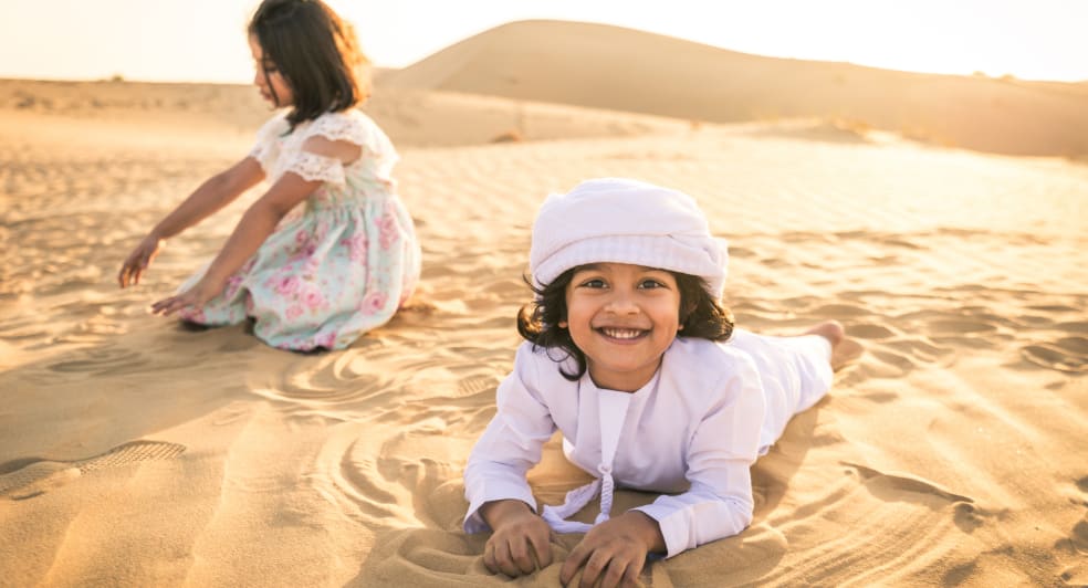 Kids Excursions in Abu Dhabi Desert