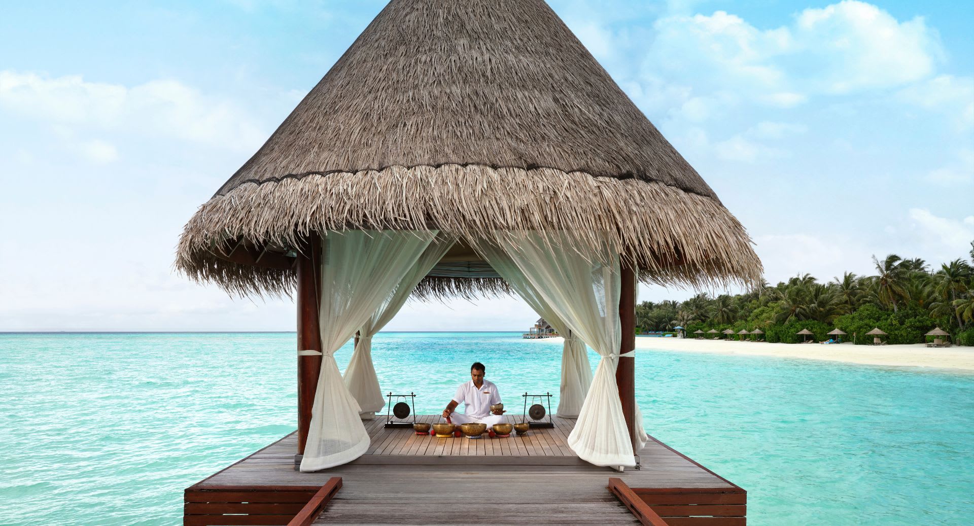 Overwater Spa Sala Sound Healing at Anantara Dhigu Maldives Resort
