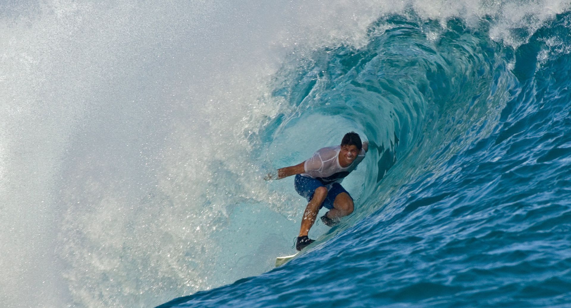 Surfing at Anantara Dhigu Maldives Resort