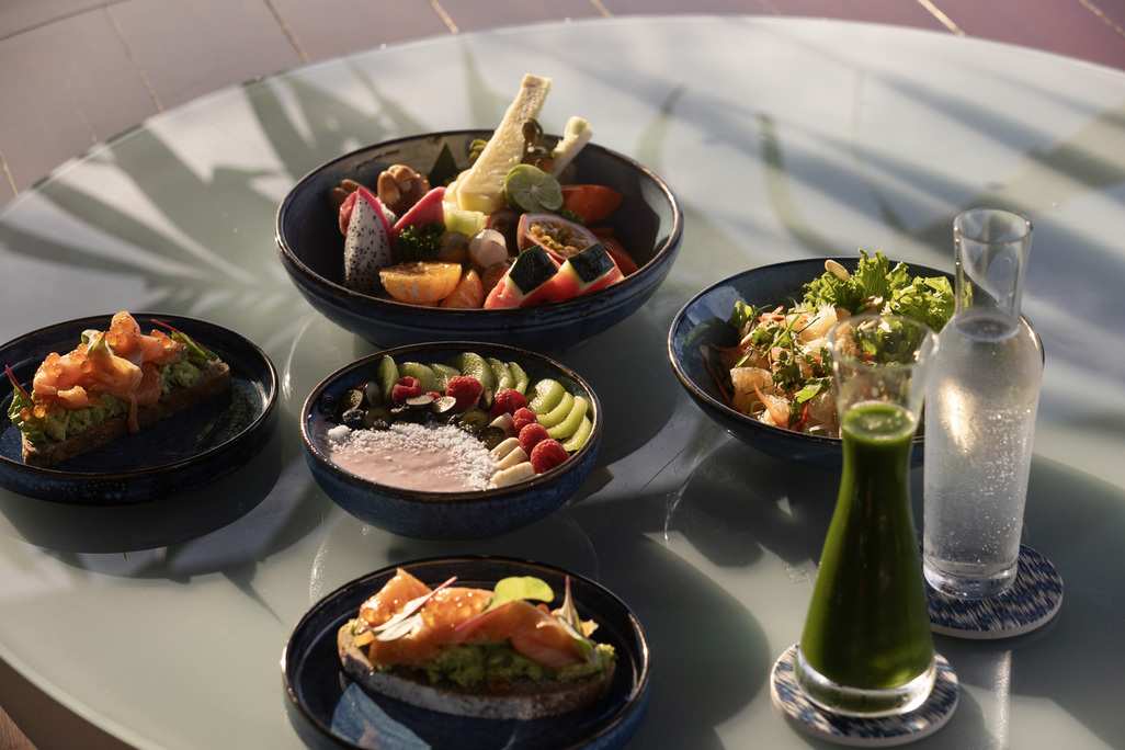 The dining experience is crafted by expert wellness chef Filippo Tawil, proves that healthy eating can be a gourmet adventure.