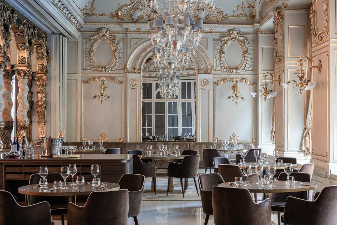 The White Salon at Anantara New York Palace Budapest Hotel