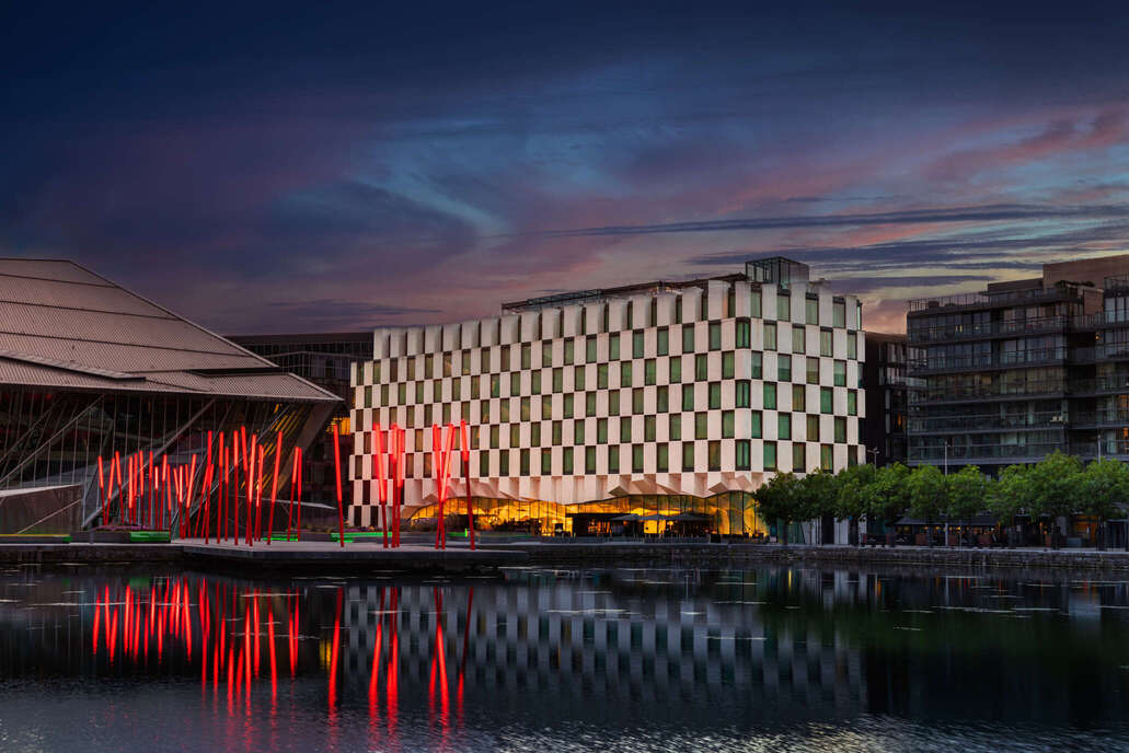 Anantara The Marker Dublin Hotel overlooking the waterfront 