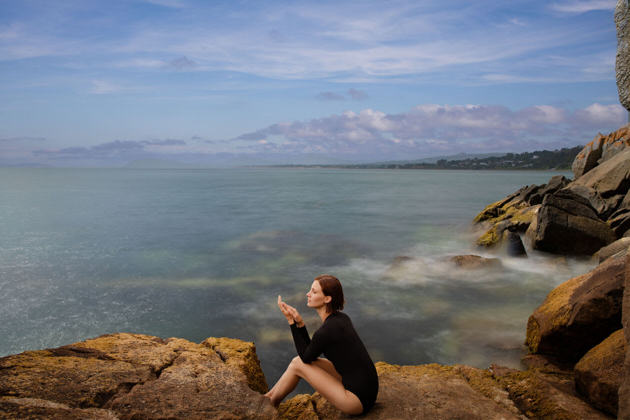 Wild swimming guided by experts in the Irish Sea from White Rock Beach 