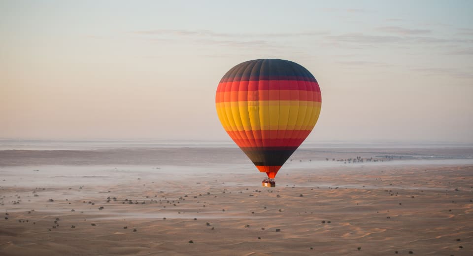 Hot air balloon in Dubai