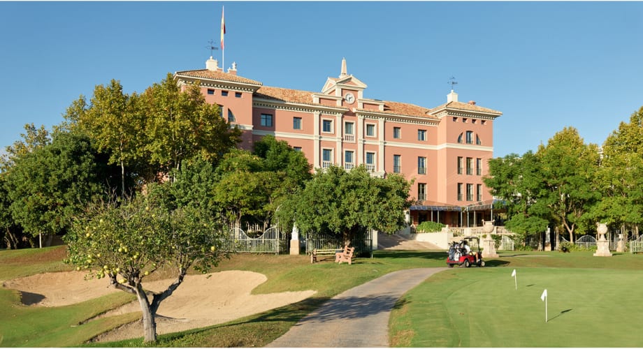 A game of golf overlooking Mediterranean vistas in Spain during multigenerational holidays