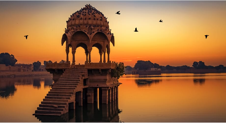 Rajasthan where wellness is offered in Anantara Jewel Bagh Jaipur Hotel and temples. 