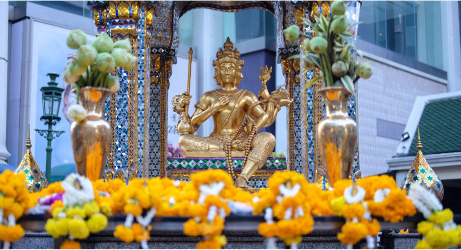 Erawan Shrine - Bangkok's well known shrine for good fortune