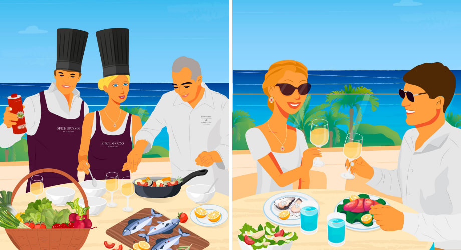 Cooking classes at Spice Spoons and dining experiences at SEEN by Olivier Nice