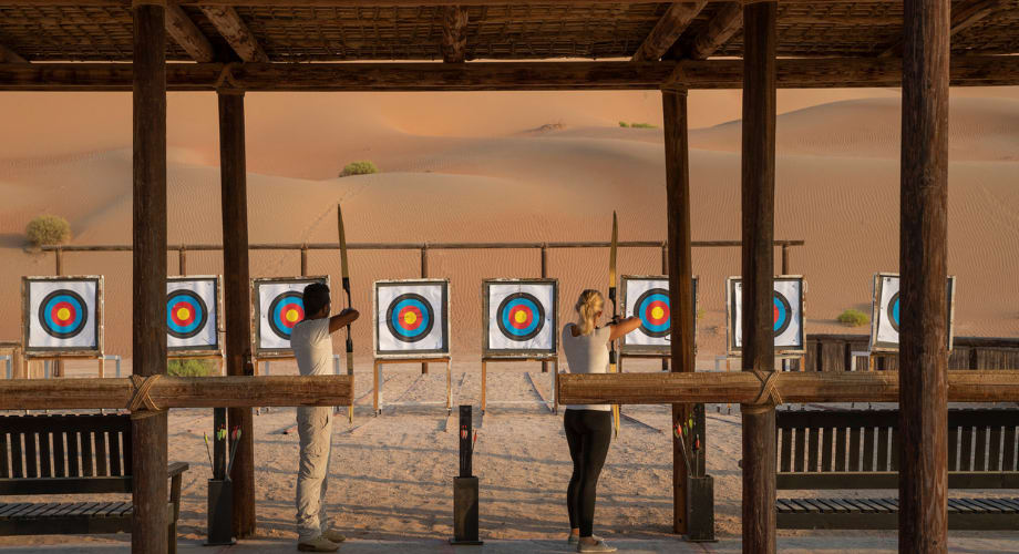 Traditional archery and royal hammam