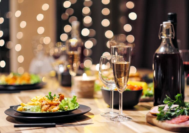 New Year Dinner Table