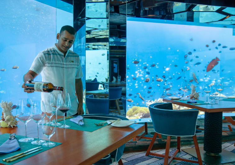 Wine Guru at Anantara Kihavah Maldives