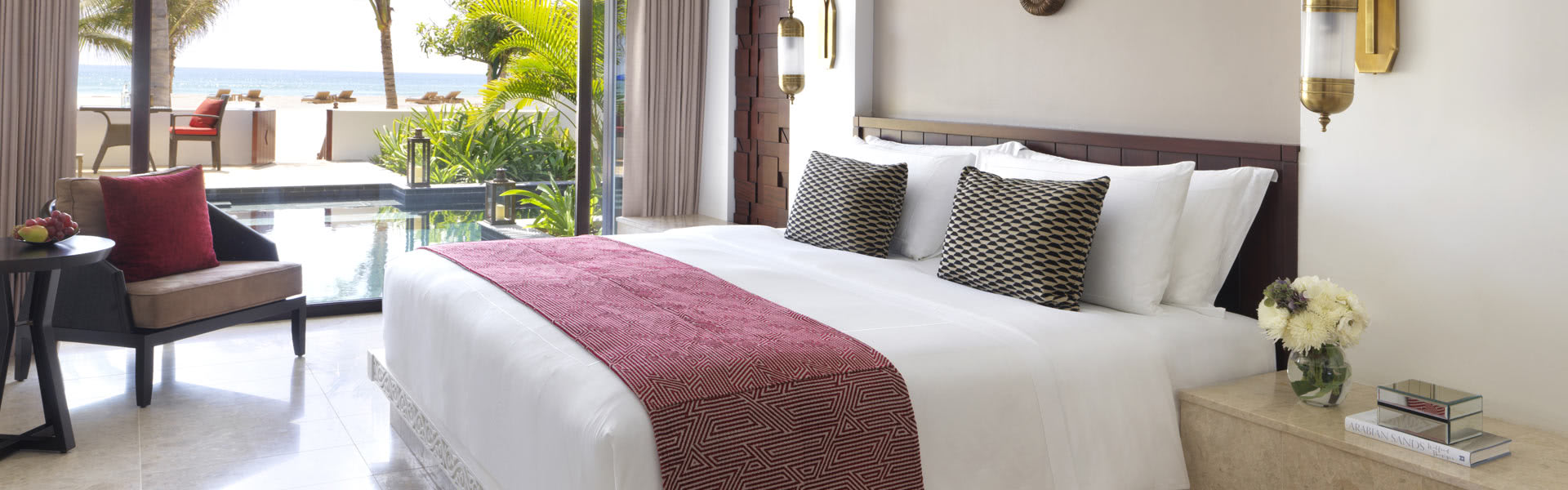 فيلا شاطئية بغرفة نوم