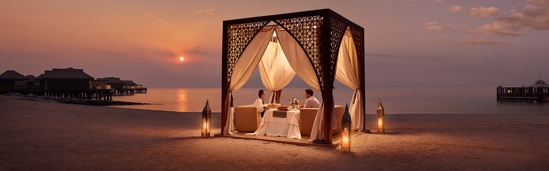 Romantic Dinner Doha Sunset Dining at Banana Island Resort