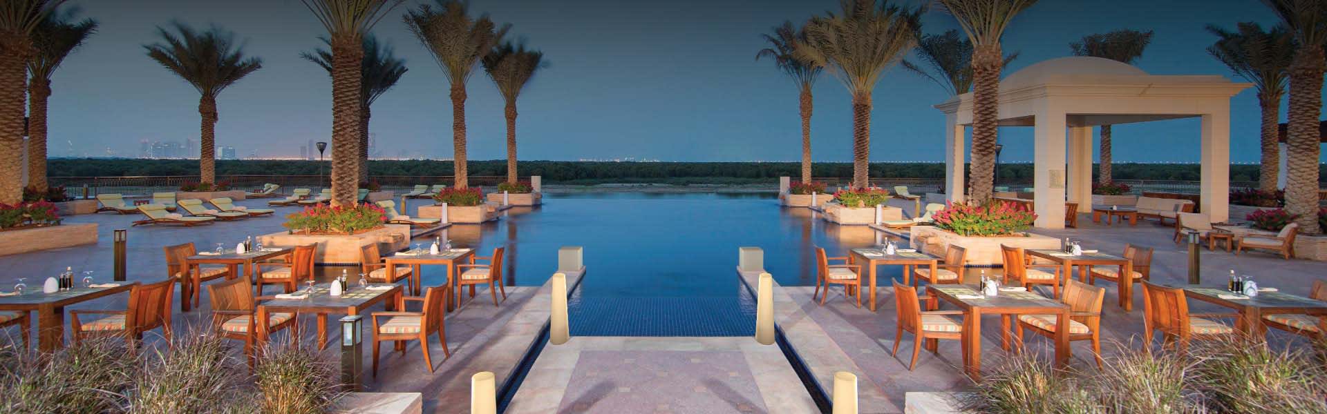 Abu Dhabi Best Restaurant Pool Deck At Eastern Mangroves