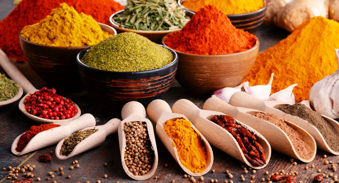 Wide range of Spices at Spice Spoons Restaurant