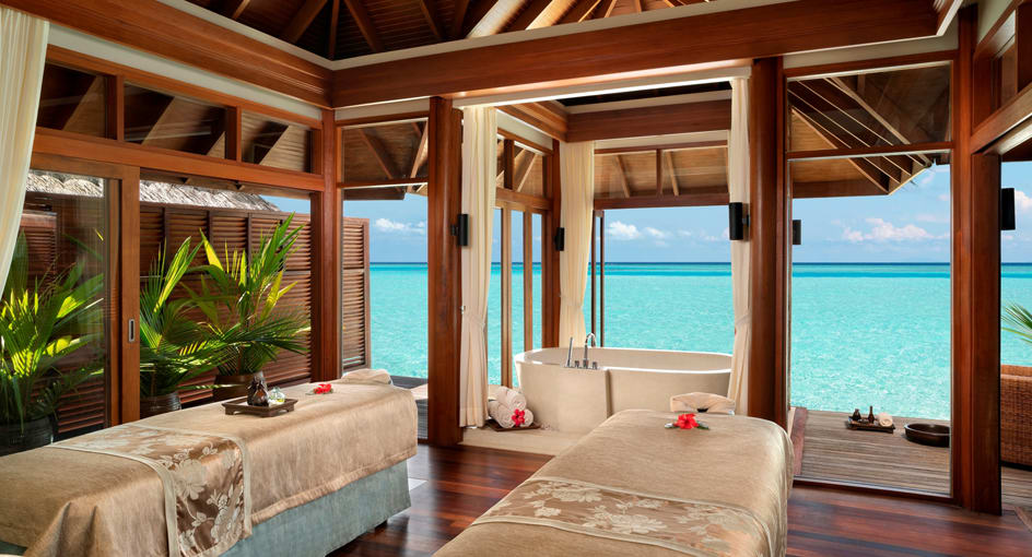 Anantara Dhigu Maldives Over Water Spa Treatment Room