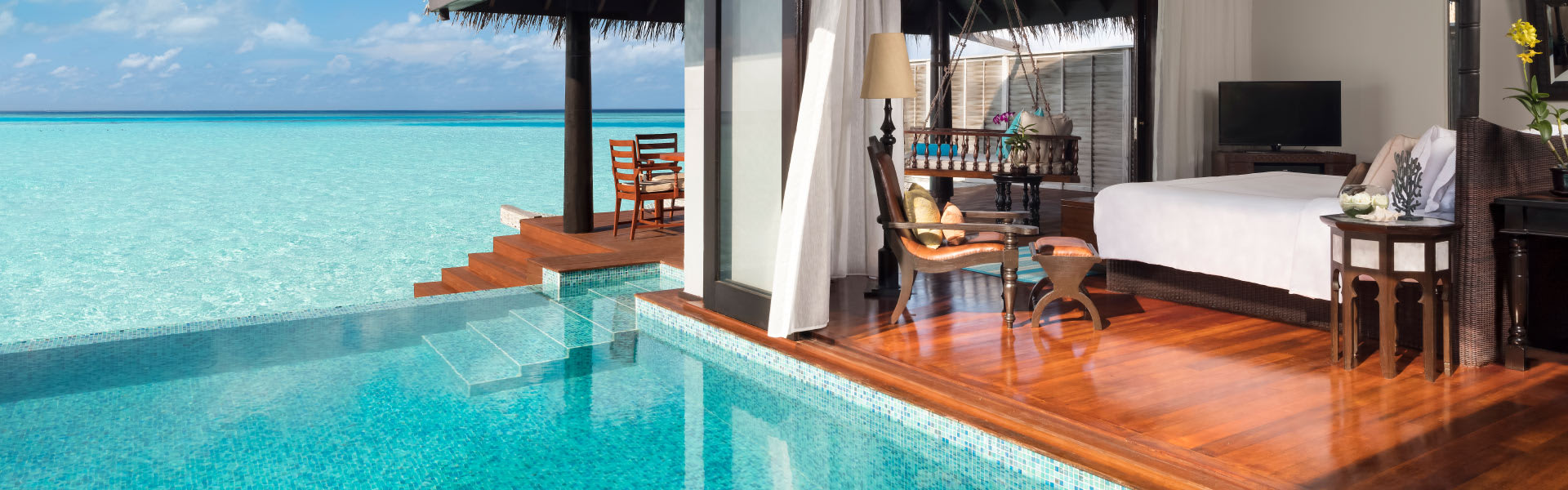 Villa In Maldives Sunset Overwater Pool Villas At Anantara Kihavah Sunset Overwater Pool Villas