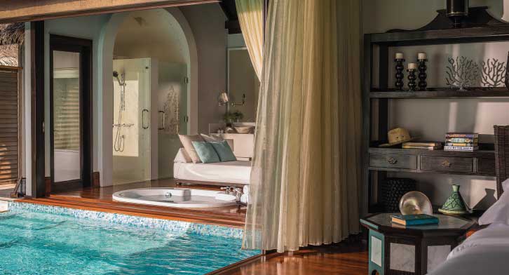 Anantara Kihavah Luxury Sunset Over Water Pool Villa