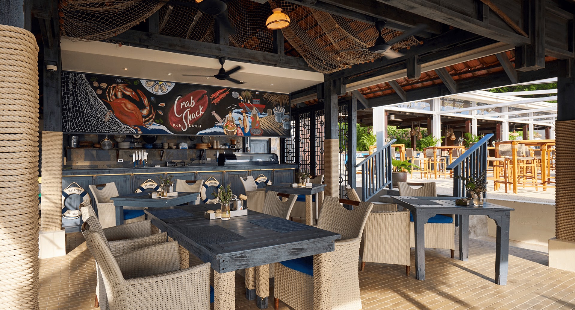 Seafood Restaurants Koh Samui Crab Shack at Anantara Lawana