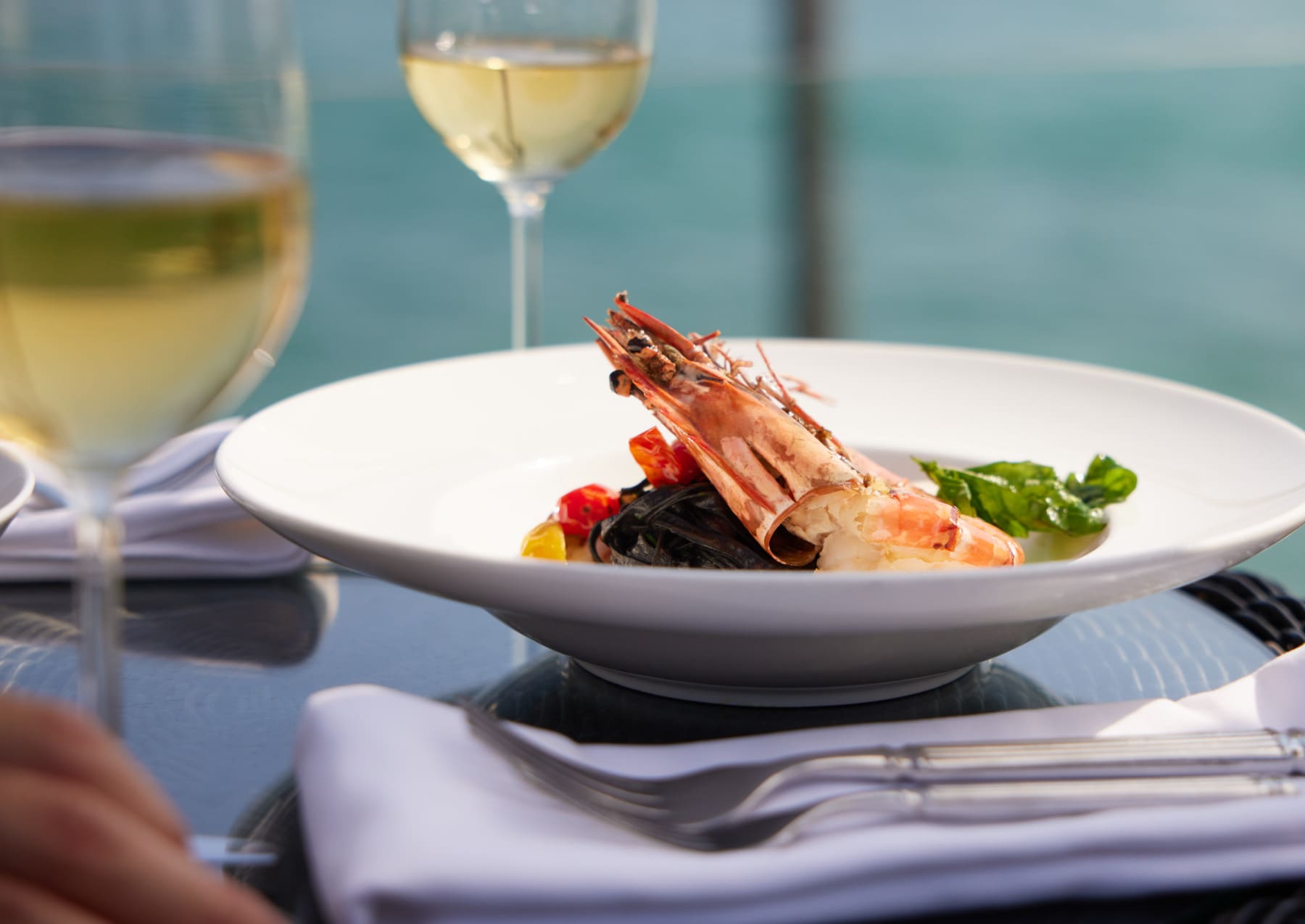 Lobster Plating with Wine