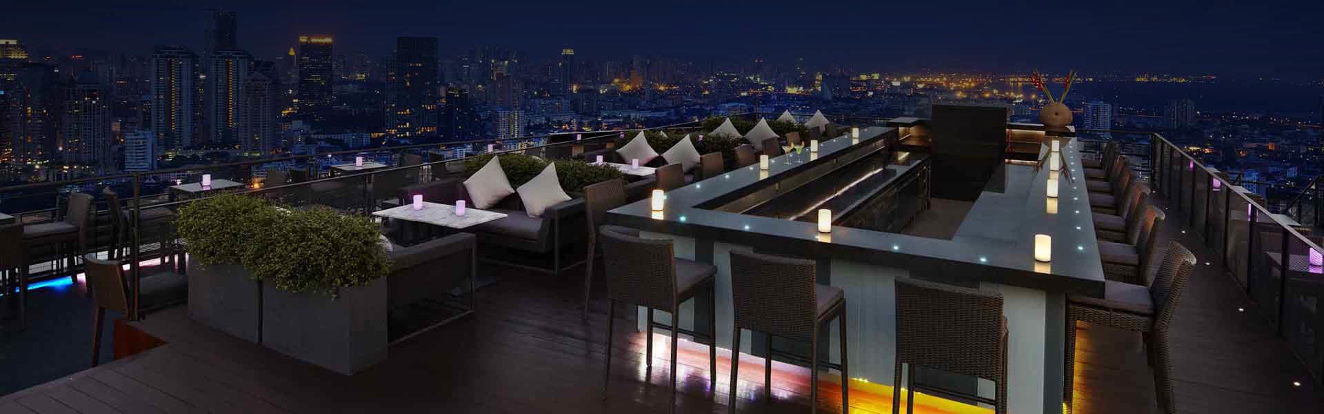 Bangkok Rooftop Restaurant Zoom Sky Bar Restaurant At