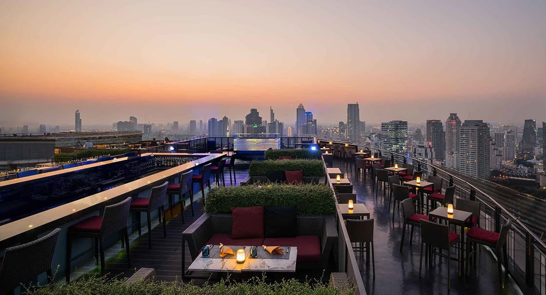 Bangkok Rooftop Restaurant Zoom Sky Bar Restaurant At Anantara