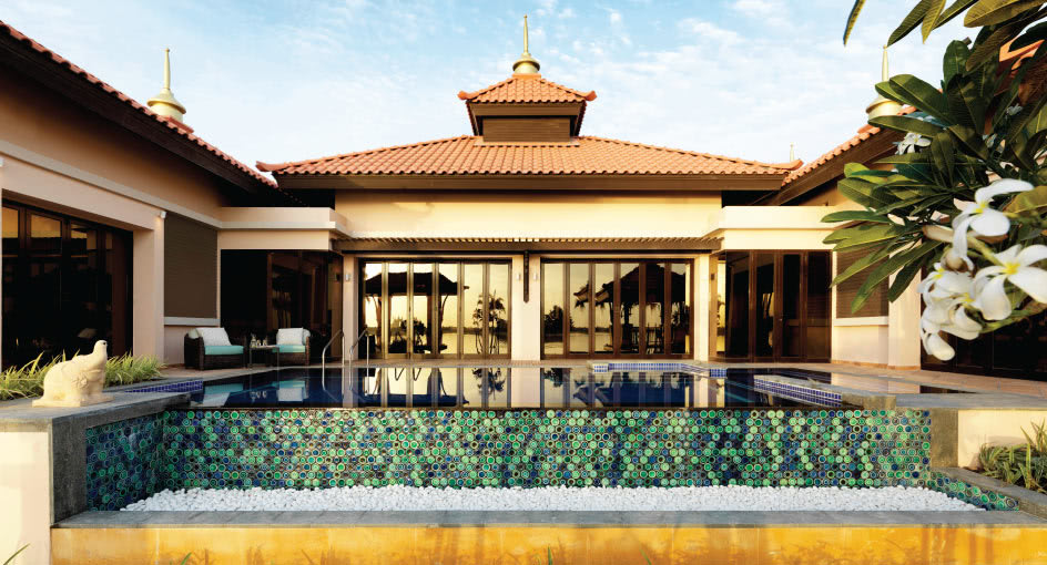 Strandresorts Dubai Anantara Poolvilla Am Strand Mit Zwei