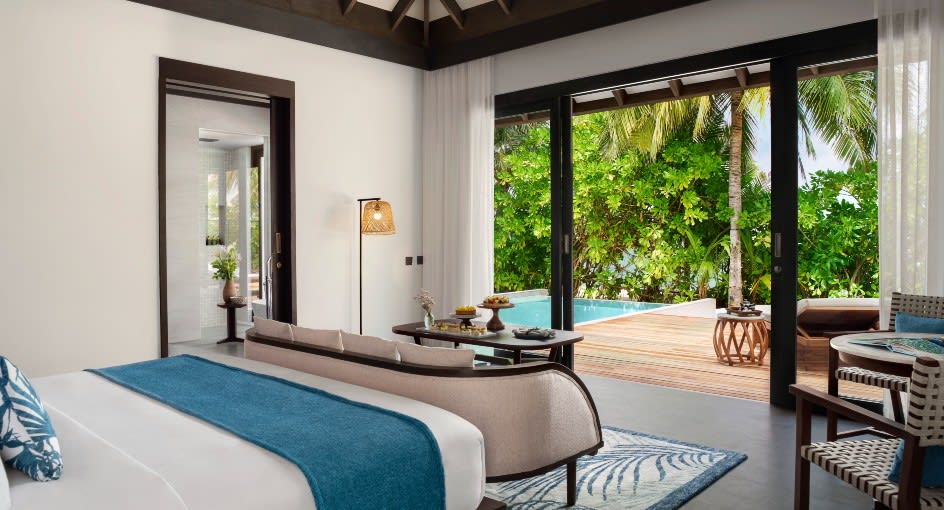 Beach Pool Villa Guest Bedroom - Anantara Veli Maldives Resort