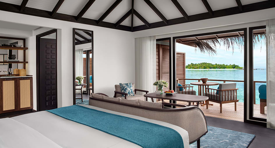 Superior Over Water Villa Bedroom - Anantara Veli Maldives Resort