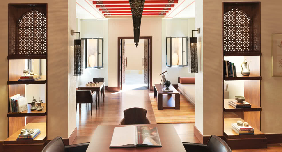 Library Facilities of Anantara Jabal Resort in Oman