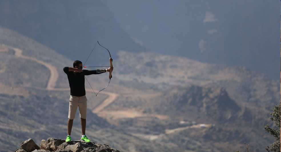 Archery Experience on Top of Green Mountains in Nizwa Oman
