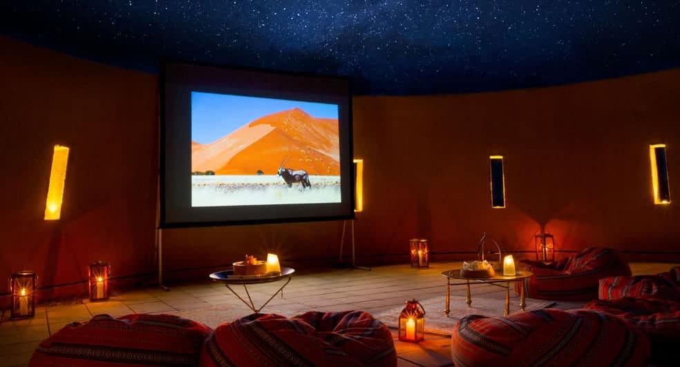 Cinema Under the Stars with Bean Bags in Nizwa Oman