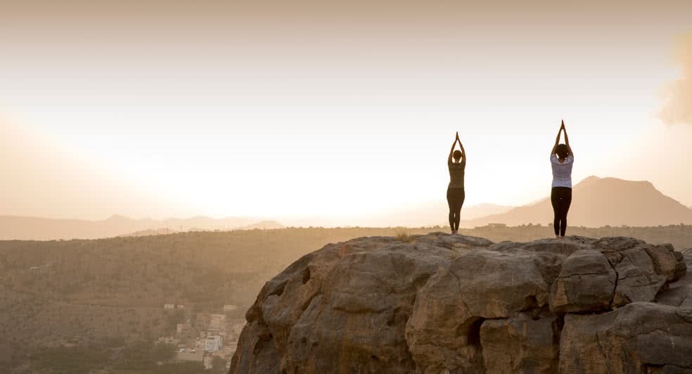 Wellness Yoga Treatments on Top of Green Mountains in Oman