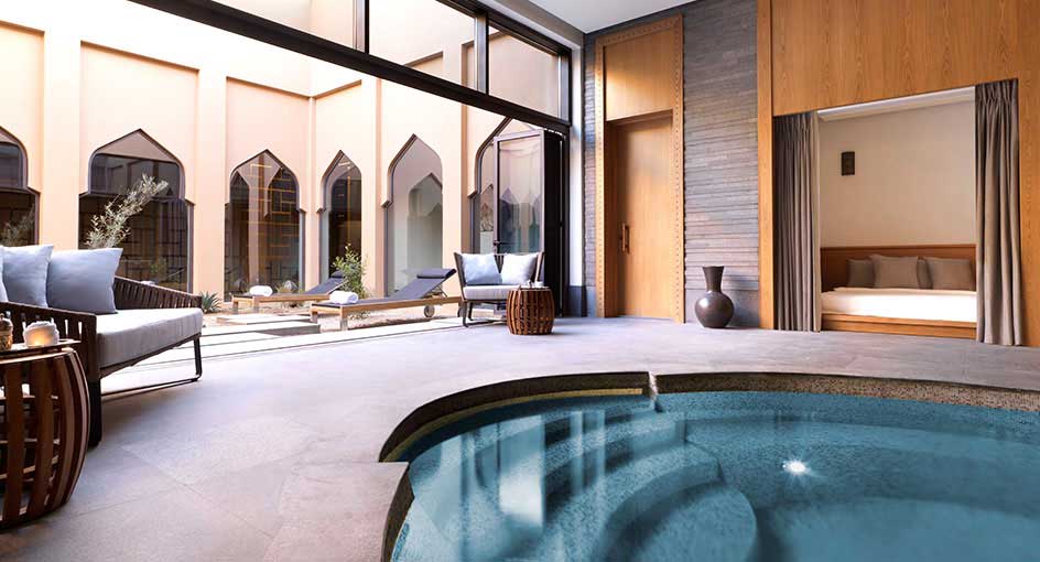 Relaxation Area at Anantara Spa with Indoor Pool