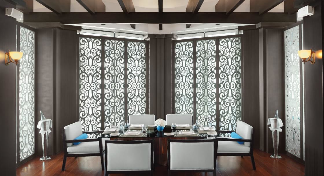 Private Dining Area at Banana Island Resort Doha